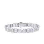 Gold Baguette Armband mit Stein