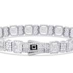 Gold Baguette Armband mit Stein