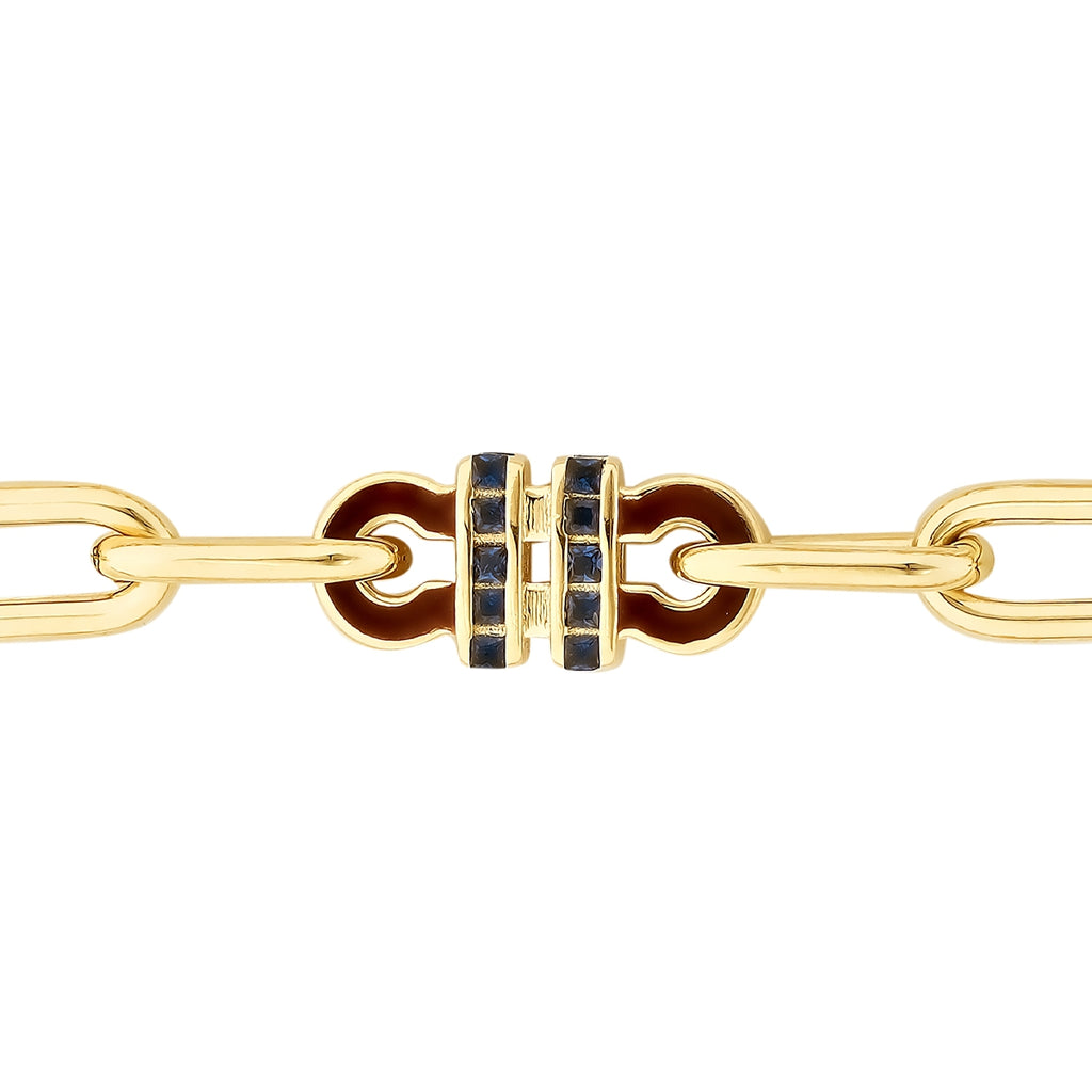 Gold Marine Trend Gliederarmband mit Stein