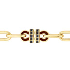 Gold Marine Trend Gliederarmband mit Stein