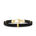 Gold Rund Detailliert Herren Armband
