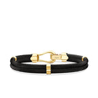 Gold Rund Detailliert Herren Armband