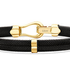 Gold Rund Detailliert Herren Armband