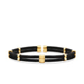 Gold Quadrat Detailliert Herren Armband