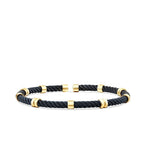 Gold Rund Detailliert Herren Armband