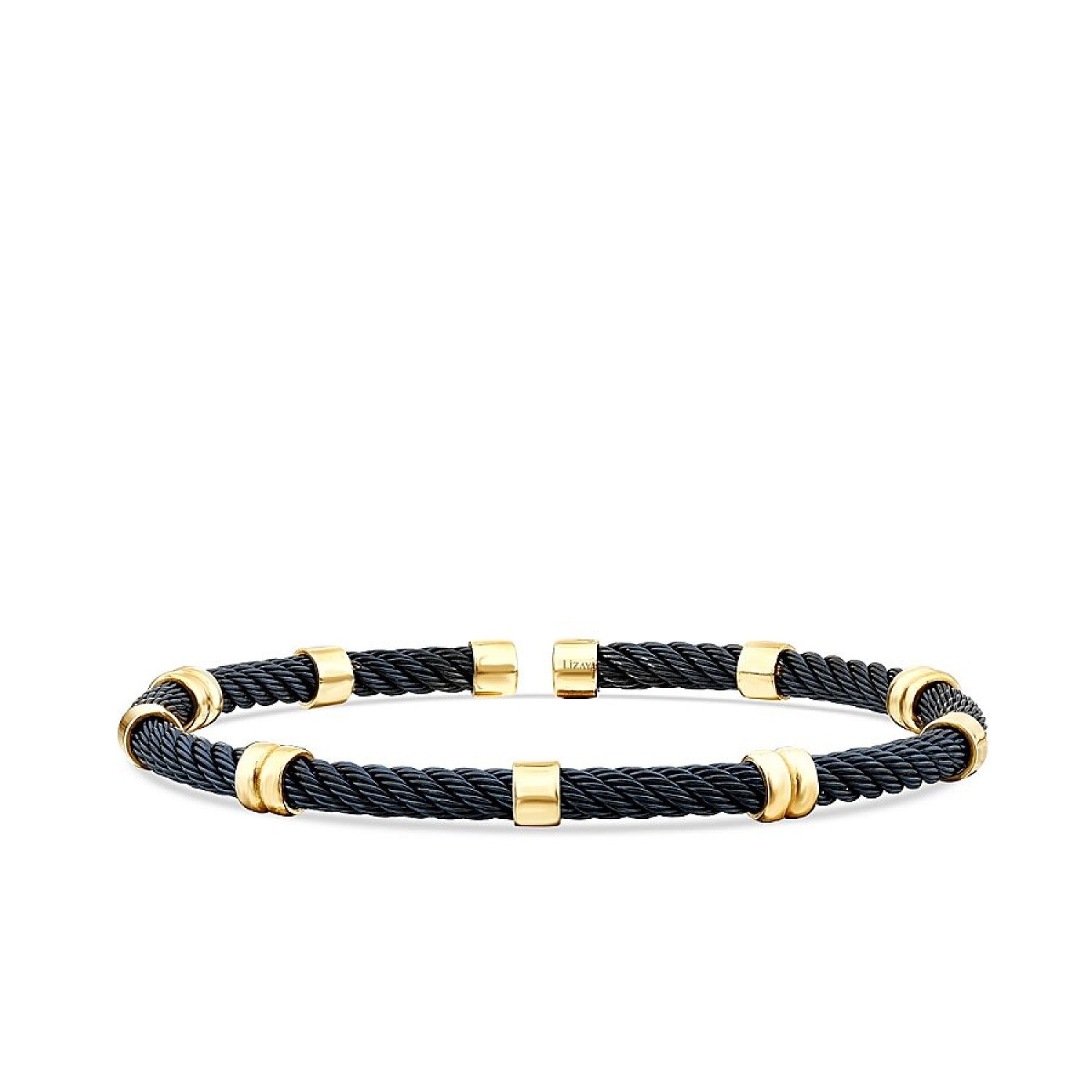 Gold Rund Detailliert Herren Armband