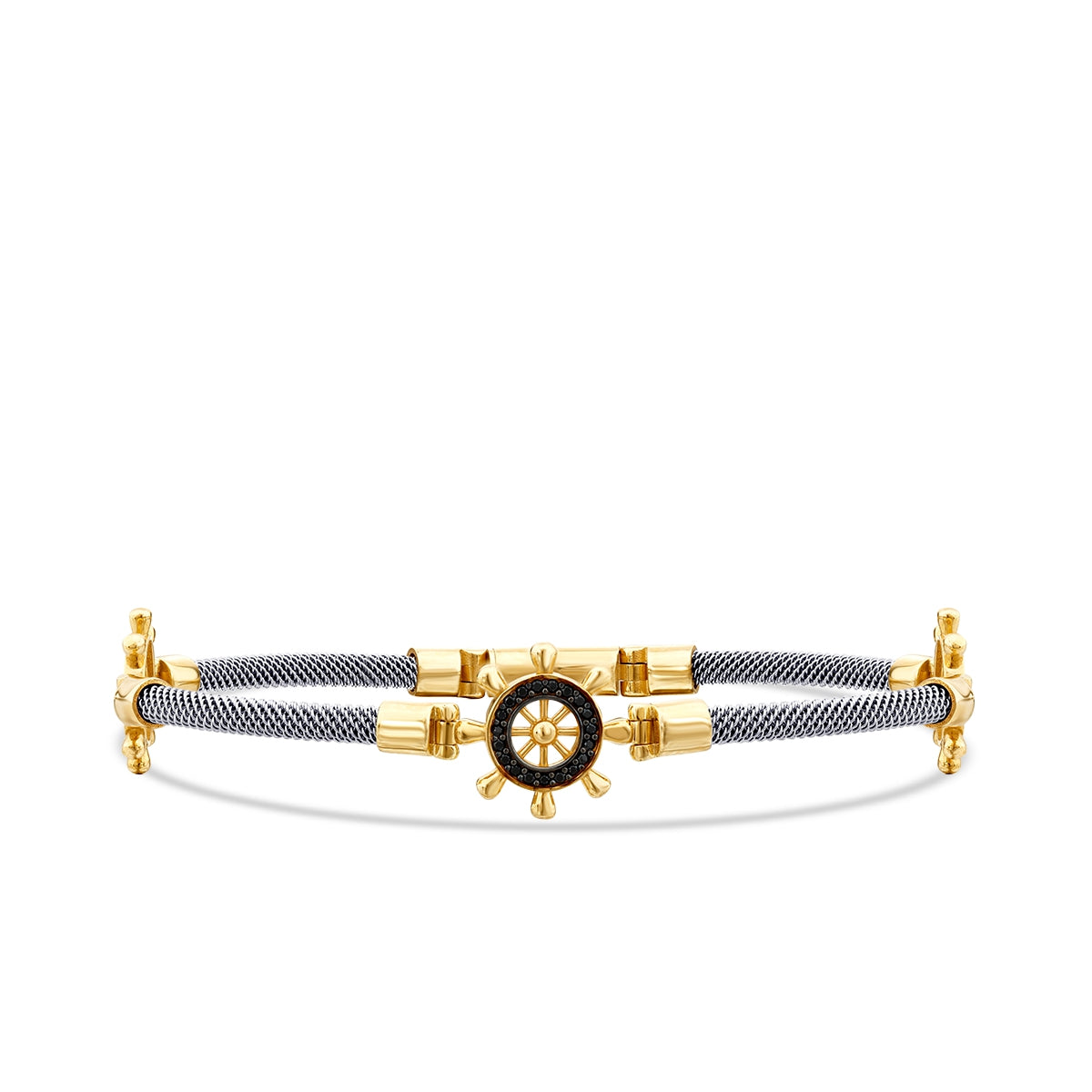 Gold Kompass Herren Armband