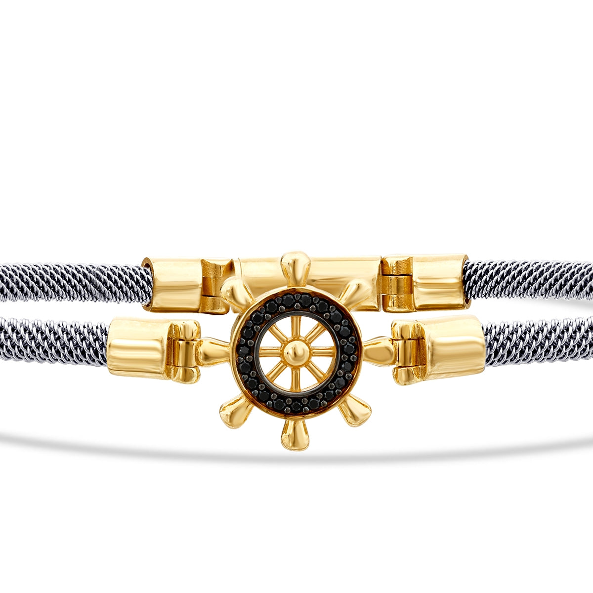 Gold Kompass Herren Armband