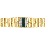 Gold Grün Stein Prism Armband
