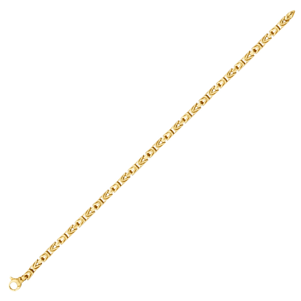 Gold Stein Königskette Herren Armband