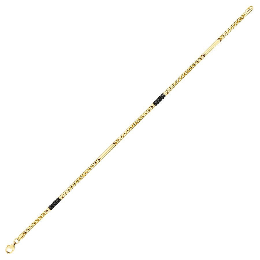 Gold Herren Braided Chain Armband