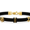 Gold Anker und Ruder Detailliert Herren Armband