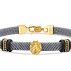 Gold Löwe Figurine Herren Armband