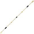 Gold Schwarz Spinel Stein Herren Armband