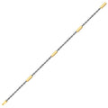 Gold Rechteckig Platte Detaliert Herren Armband