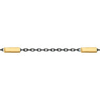 Gold Rechteckig Platte Detaliert Herren Armband