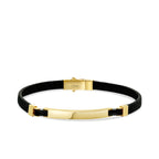 Gold Onyx Stein Herren Armband