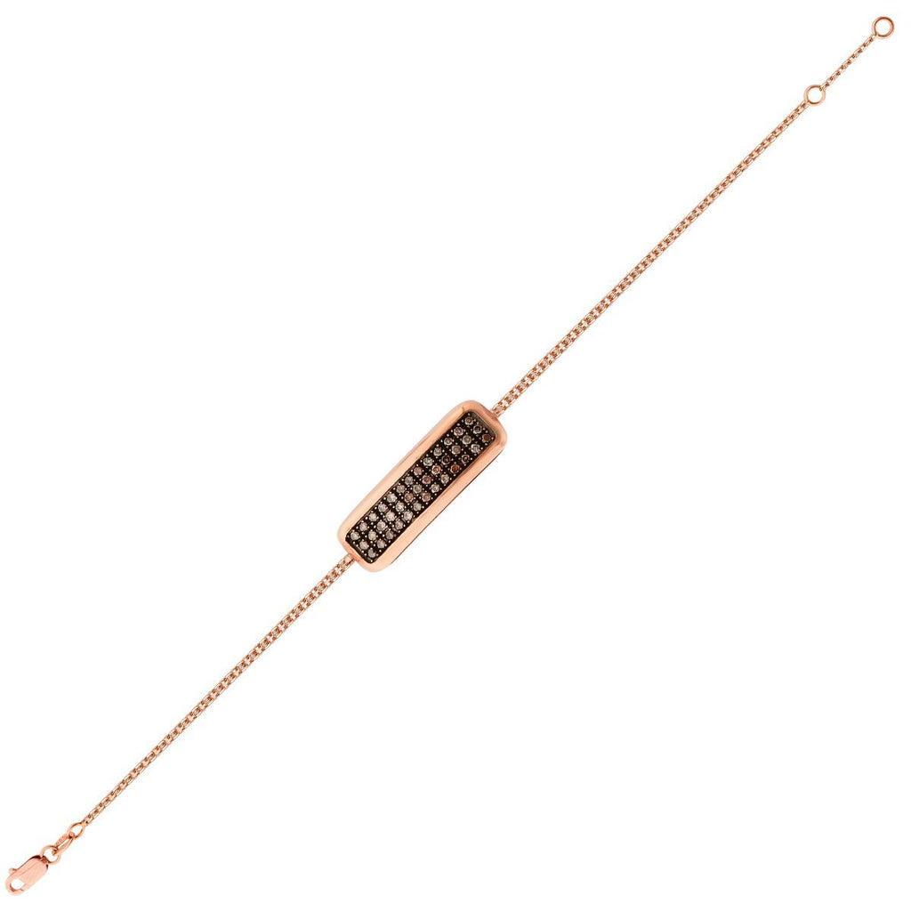 0.63 Karat Diamant Platten Armband