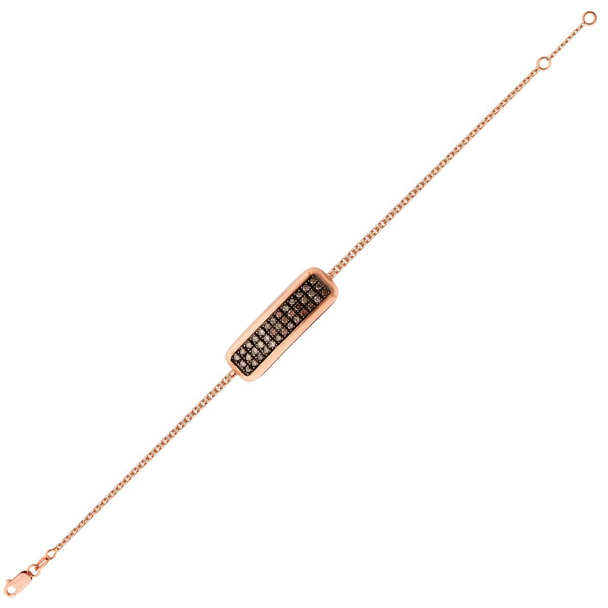 0.63 Karat Diamant Platten Armband