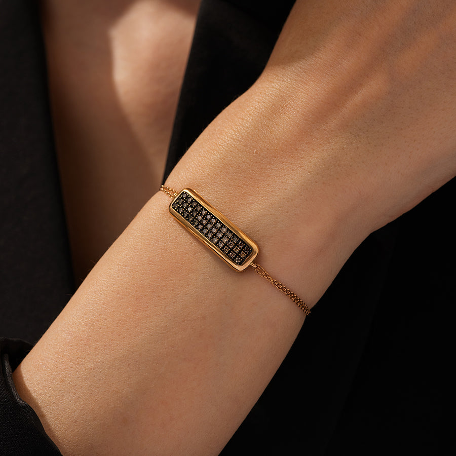 0.63 Karat Diamant Platten Armband