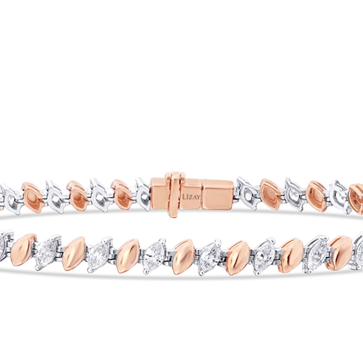 1.54 ct. Diamant Marquise Armband 