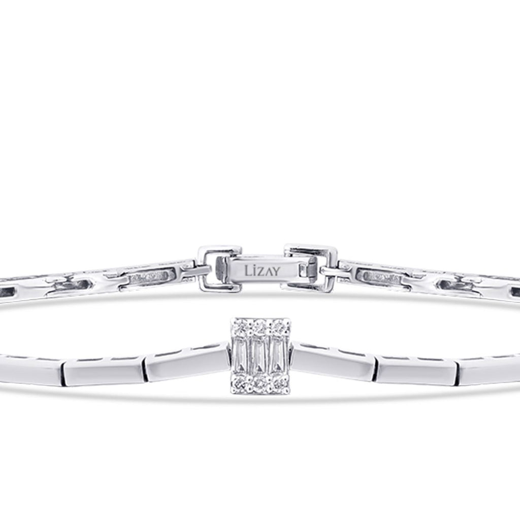 0.10 Karat Diamant Baguette Armband