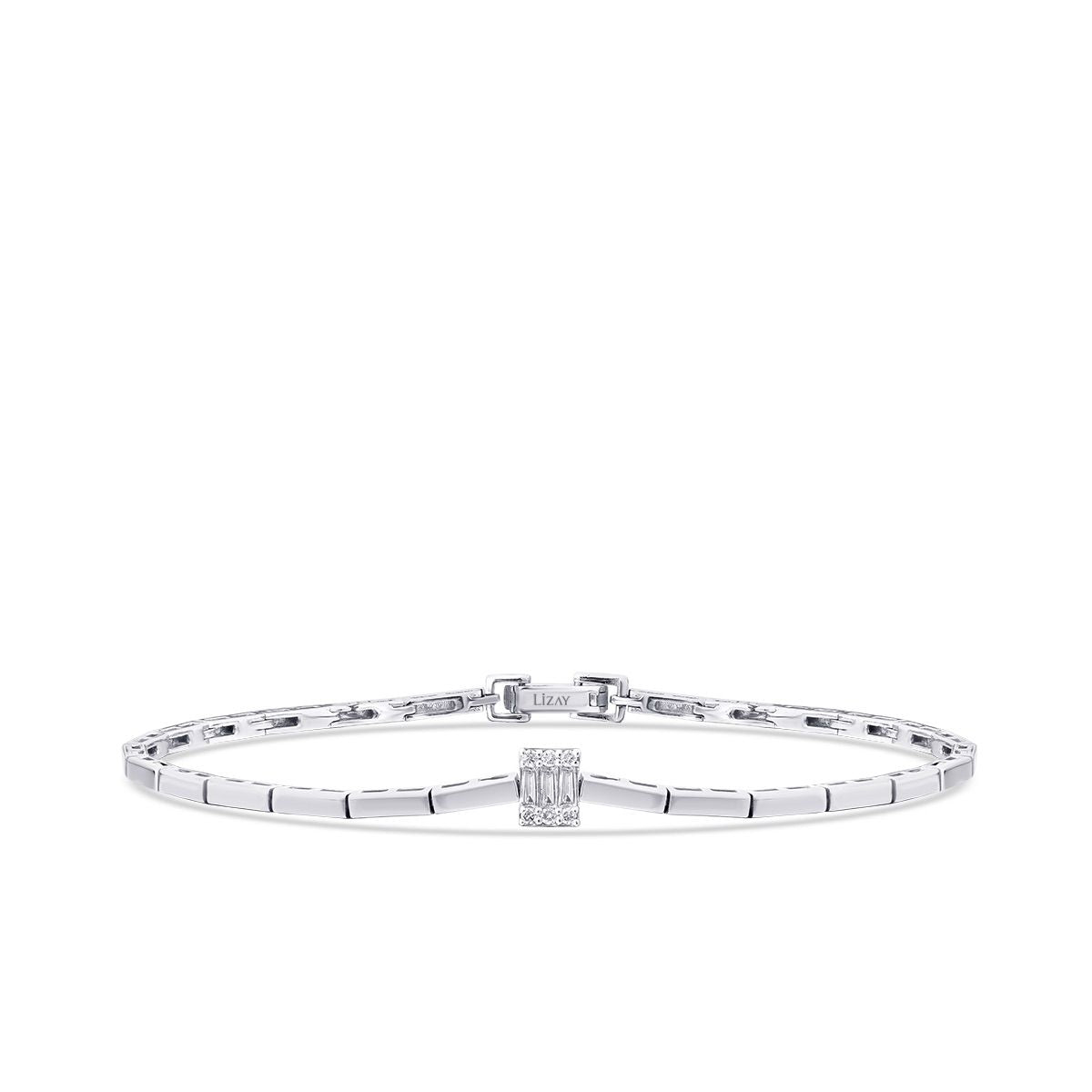0.10 Karat Diamant Baguette Armband