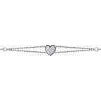 0.09 Karat Diamant Herz Armband
