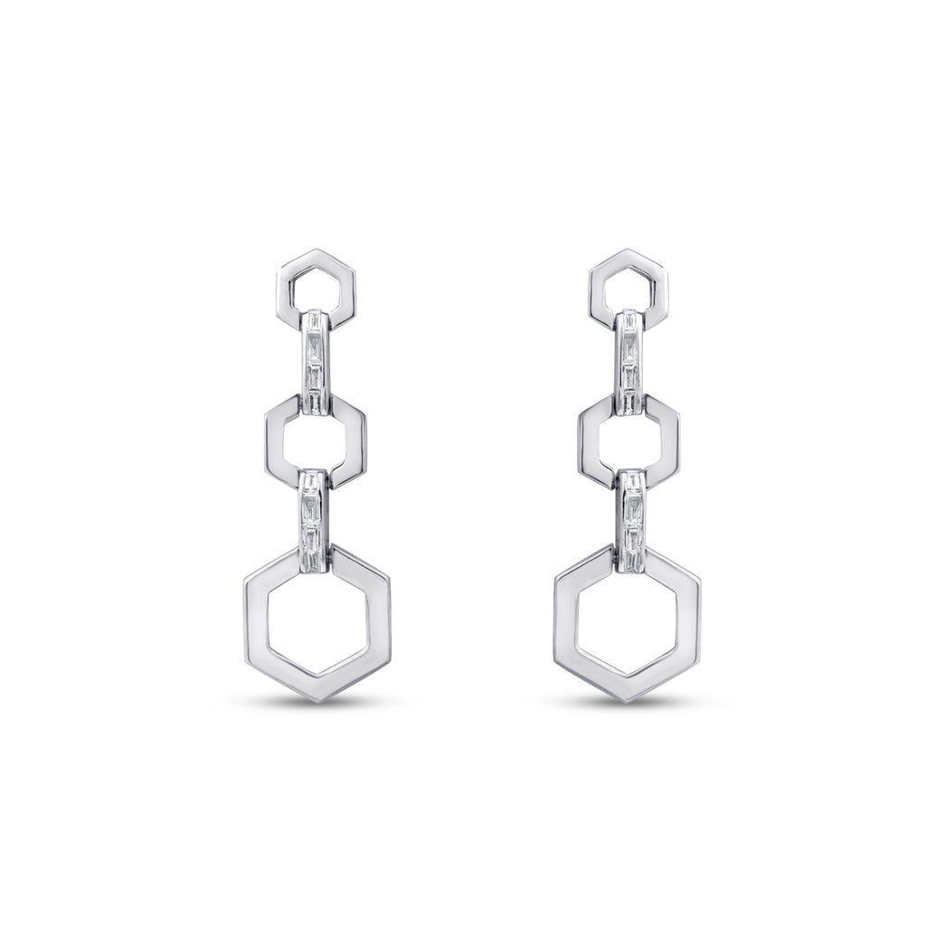 0.29 ct. Diamant Baguette Ohrringe