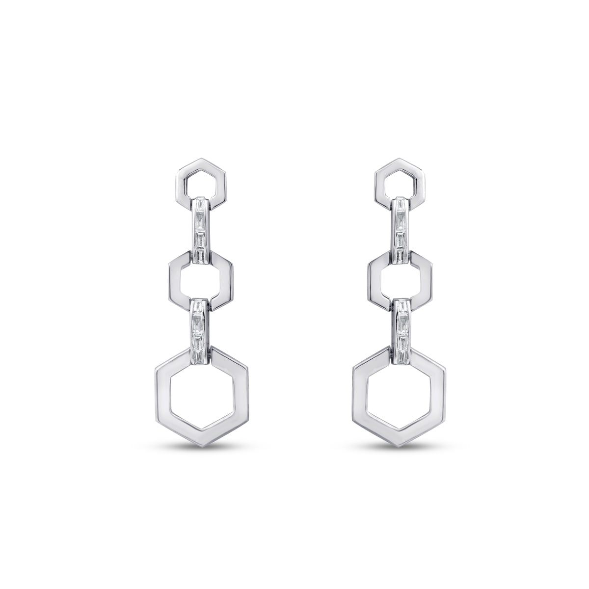 0.29 ct. Diamant Baguette Ohrringe