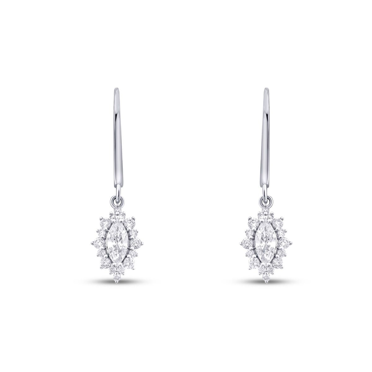 0.88 ct. Diamant Marquise Ohrrringe