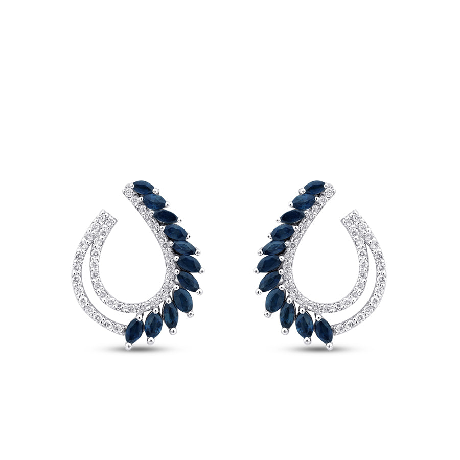 1.56 ct. Diamant Marquise Saphir Trend Ohrringe