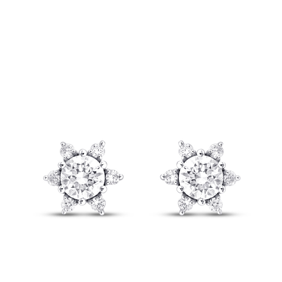 0.57 Karat Diamant Solitär Ohrringe