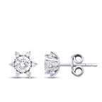 0.57 Karat Diamant Solitär Ohrringe