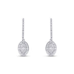 0.51 Karat Diamant Baguette Ohrringe