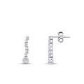 0.31 Karat Diamant Rund Stein Hängende Ohrringe