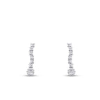 0.31 Karat Diamant Rund Stein Hängende Ohrringe