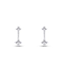 0.12 Karat Diamant Hängende Ohrringe