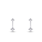 0.12 Karat Diamant Hängende Ohrringe