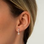 0.12 Karat Diamant Hängende Ohrringe