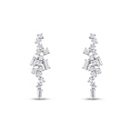 0.85 Karat Diamant Baguette Trend Ohrringe