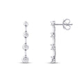 0.04 Karat Diamant Rund Stein Ohrringe