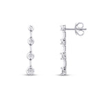 0.04 Karat Diamant Rund Stein Ohrringe