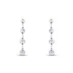 0.04 Karat Diamant Rund Stein Ohrringe
