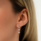 0.04 Karat Diamant Rund Stein Ohrringe