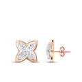 0.28 Karat Diamant Blume Ohrringe