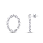 0.82 Karat Diamant Stein Rund Trend Ohrringe
