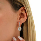 1.09 Karat Diamant Zweifarbig Ohrringe