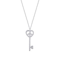 0.21 Karat Diamant Schlüssel Trend Halskette