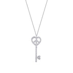0.21 Karat Diamant Schlüssel Trend Halskette